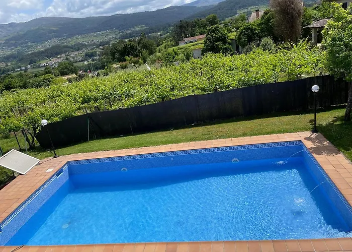 別荘 Casa Con Piscina En Vigo
